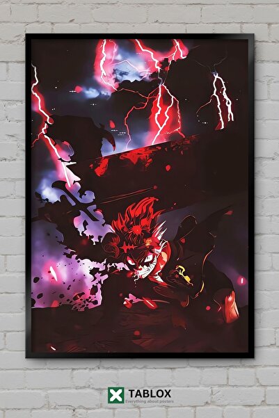 TABLOX Black Clover Anime Manga Asta Yuno Tablou decorativ din MDF cu aspect ...