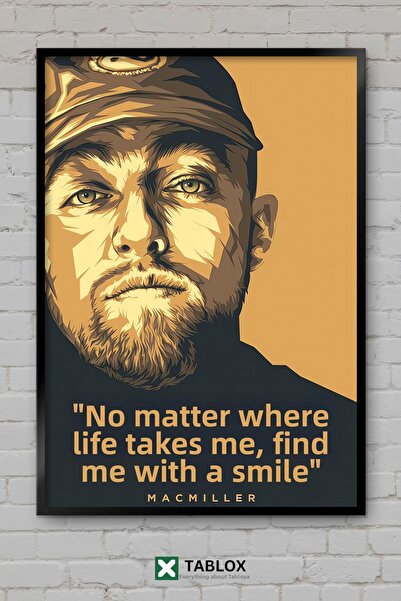 TABLOX Αποφθέγματα του Mac Miller, Ράπερ, Χιπ Χοπ, Διακοσμητικός πίνακας ζωγρ...
