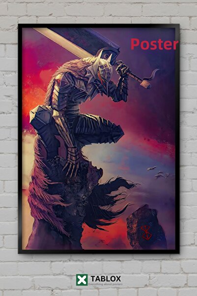 TABLOX Berserk Anime Manga Guts Dark Fantastic Ιαπωνικός Διακοσμητικός Πίνακα...