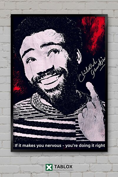 TABLOX Childish Gambino Ράπερ Ράπιστας Χιπ Χοπ Μουσική Αφίσα Μουσικής Κοριζαρ...