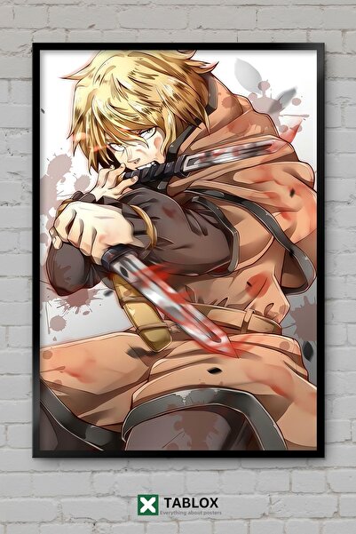 TABLOX Vinland Saga Anime Manga Χαρακτήρας Πολεμιστής Βίκινγκ Κορνιζαρισμένος...