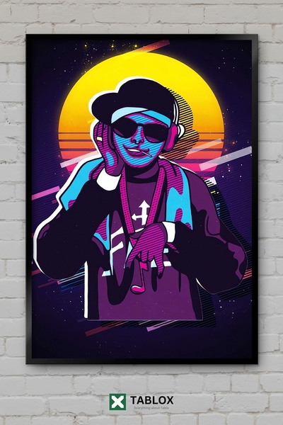 TABLOX Hip Hop Music Art Rap Poster Culture Πλαισιωμένος διακοσμητικός πίνακα...
