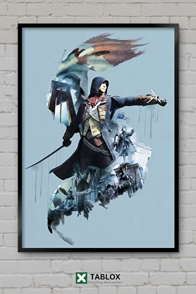 TABLOX Poster joc de acțiune și aventură Assassins Creed Unity, cu aspect de ...