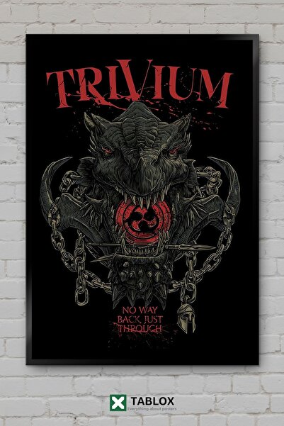 TABLOX Trivium Metal Group Art Art Music Poster Tablou decorativ înrămat pe p...