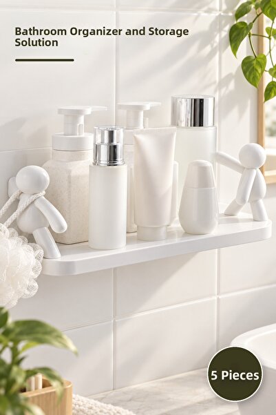 Yenilig 5 Shaped Bathroom Organizers – Bathroom Organizer and Storage Solutio...