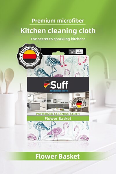 Suff Flower Basket Microfiber Decorative Wide Kitchen Counter and Drying Towe...
