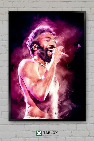TABLOX Childish Gambino Ράπερ Ράπερ Χιπ Χοπ Μουσική Αφίσα Μουσικής με Πλαίσιο...
