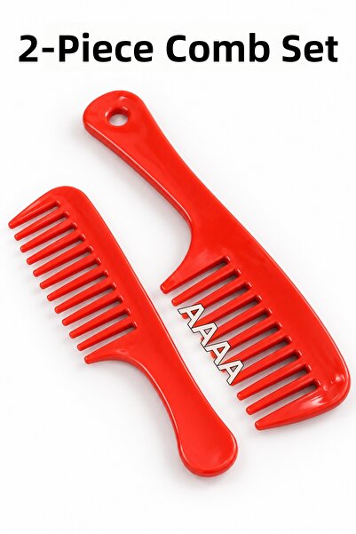MOON ANGEL Mother Daughter 2-Piece Wide Tooth Comb Detangling Hair Comb Set