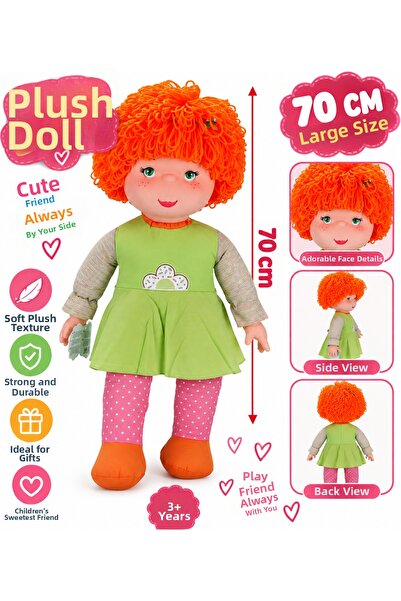SUDESA OYUNCAK 70 cm Large Size Plush Doll Playmate S00070012