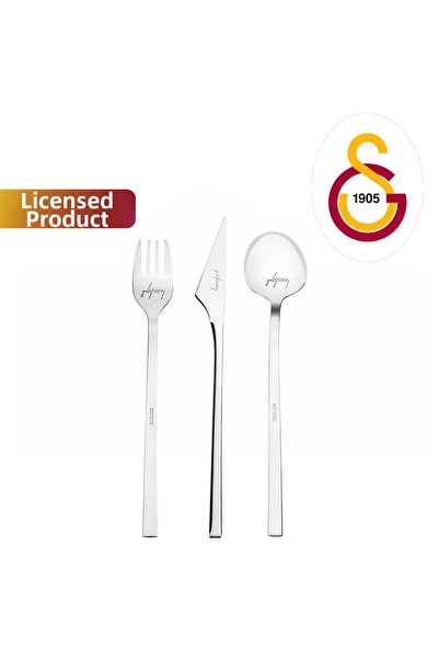 Karaca X Galatasaray Licensed 40-Piece Cutlery Set for 8 Persons in Box with ...