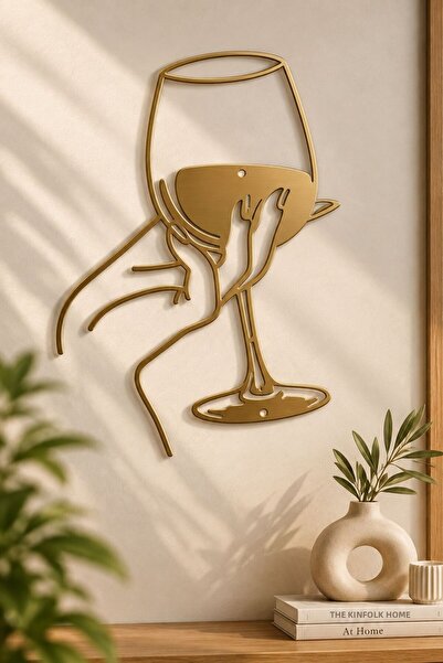 VENON Antique Glass Wall Painting | |   Goblet Organizer | |   30 X 18 Decora...