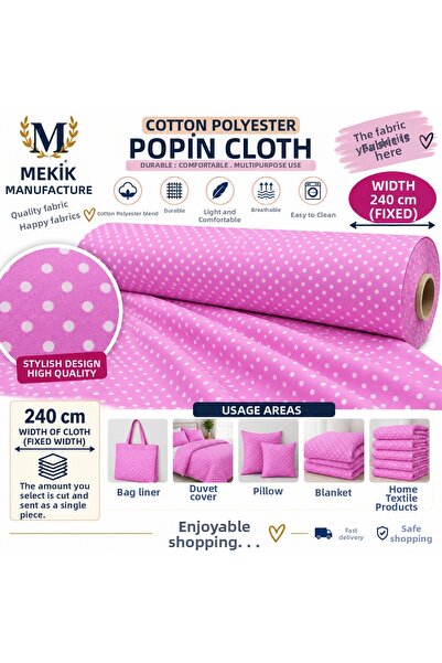 MEKİK MANİFATURA ΒΑΜΒΑΚΙ ΠΟΛΥΕΣΤΕΡ 240 ΕΚ. ΠΛΑΤΟΣ (ΠΟΠΛΙΝΑ) ΥΦΑΣΜΑ ΓΙΑ ΧΟΜΠΙ ...