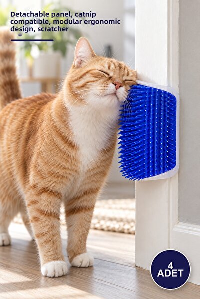 Yenilig 4 Pieces of Cat Scratching Device – Hangable Panel, Catnip Compatible...