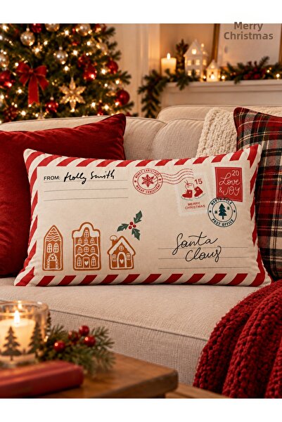 RahanDesign Christmas Themed Double-Sided Decorative Throw Pillow Cover 30X50...