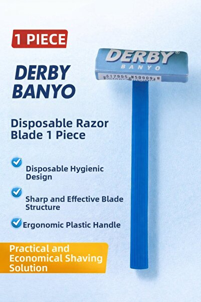 Bezos Derby Bathroom Disposable Razor 1 Piece Plastic Strappy Practical Shavi...