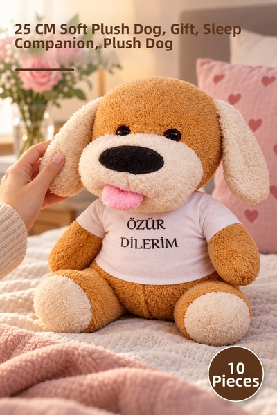 Yenilig 10 Pieces I'M Sorry T-Shirt Plush Toy Dog - 25 cm Soft Plush Dog, Gif...