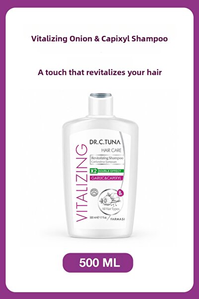 Farmasi Dr. C. Tuna Vitalizing Garlic & Capixyl Revitalizing Shampoo for Brok...