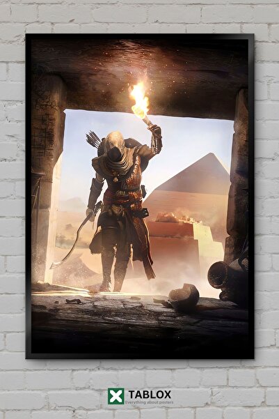 tablomaxtbx Bayek Assassins Creed Origins Game Warrior Frame View Decorativ M...