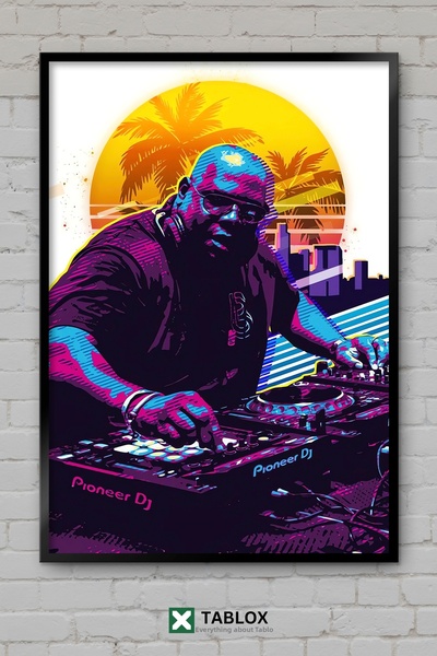 tablomaxtbx Carl Cox Dj Ηλεκτρονική Μουσική Τέχνο Πορτρέτο Αφίσα Πλαισιωμένο ...