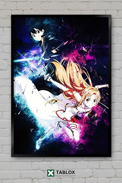 tablomaxtbx Ασούνα Sword Art Online Άνιμε Μάνγκα Χαρακτήρας Σπαθί Κορνιζαρισμ...