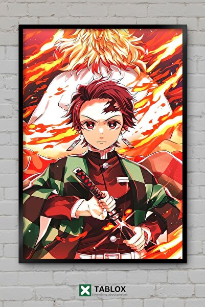 tablomaxtbx Demon Slayer Kimetsu No Yaiba Anime Manga Cadru cu personaje Aspe...