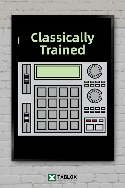 tablomaxtbx Poster muzical cu aspect clasic, tablou decorativ din MDF