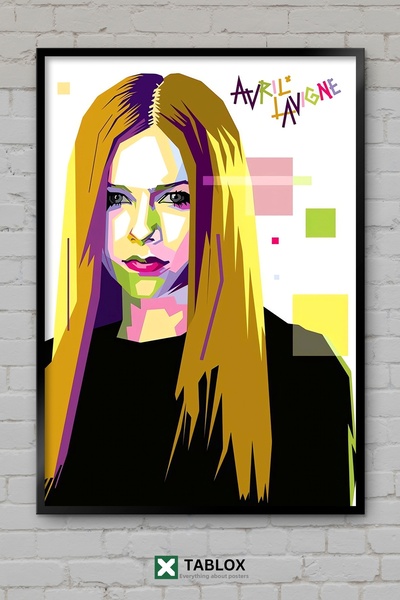 tablomaxtbx Еврил Лавин WPAP Поп арт Певица Пънк рок Декоративна картина от M...