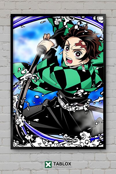 tablomaxtbx Demon Slayer Tanjiro Kamado Άνιμε Μάνγκα Χαρακτήρας με Εμφάνιση Κ...
