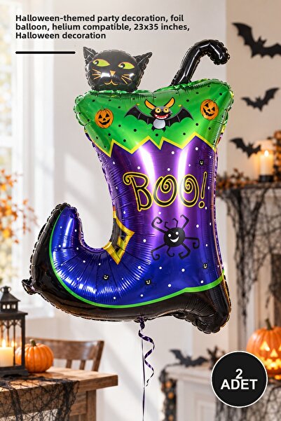 Yenilig 2Pcs Puss in Boots Foil Balloon – Halloween Themed Party Decoration, ...