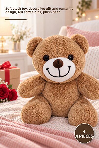 Yenilig 4 Cute Plush Bears – Soft Plush Toy, Decorative Gift and Romantic Des...