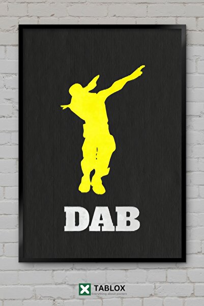 tablomaxtbx Poster cu mișcare de dans Dab Dance, tipografie artistică, aspect...