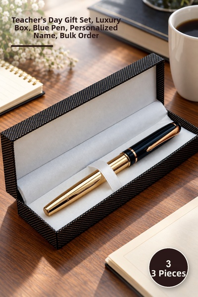 Yenilig 3-Piece Boxed Metal Rollerball Pen – Teacher's Day Gift Set, Luxury B...