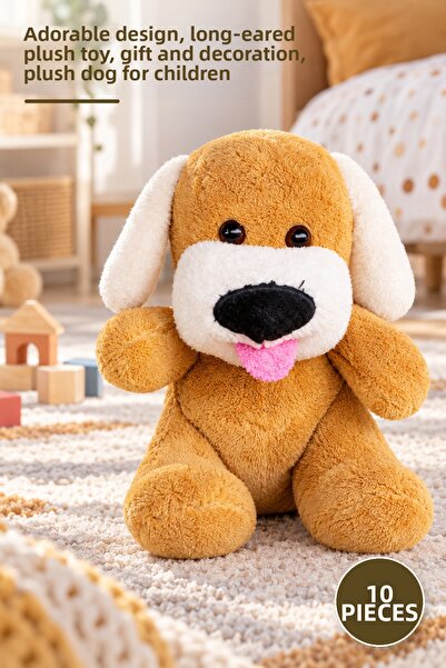 Yenilig 10 Pieces Plush Toy Dog – Cute Design Plush Toy with Tongue, Gift and...
