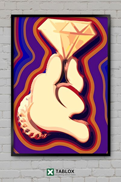 tablomaxtbx Diamond Swag Poster artistic în stil diamant, tipografie, tablou ...