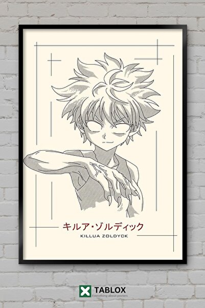 tablomaxtbx Desen cu Killua Zoldyck, personaj anime vânător, tablou decorativ...