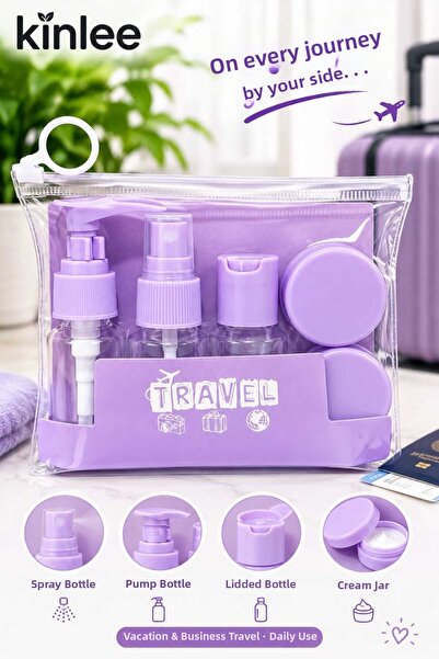 Kinlee 6 Pieces Travel Bottle Set Empty Cosmetic Bottles with Lids Travel and...