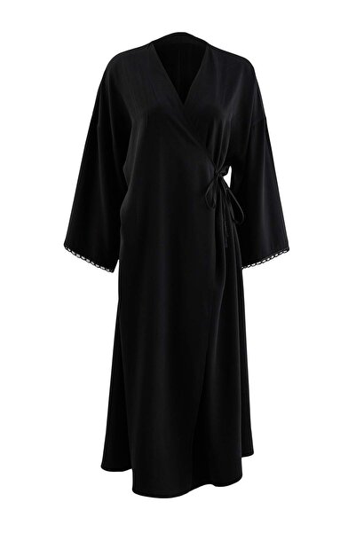 Trendyol Modest Black Woven Dress&Jumpsuit Cap & Ferace Tctaw27Kf00011