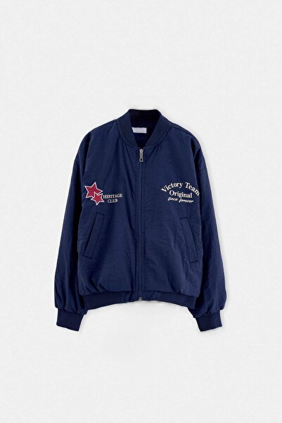 TRENDYOLKIDS Navy Blue Boy's Coat Tkdaw27Mo00017