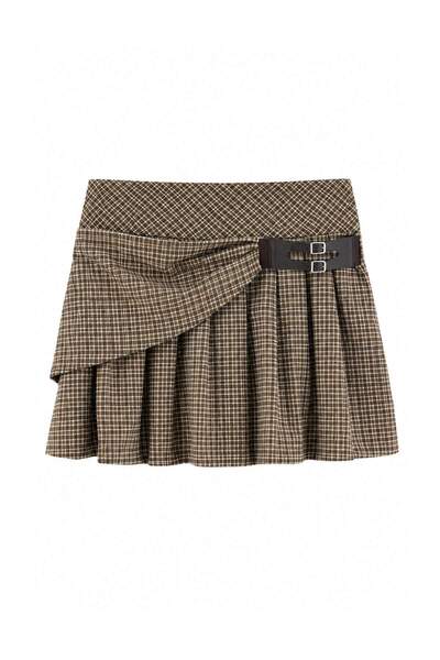 Trendyol Collection Beige-Multicolor Skirt Twoaw27Et00126