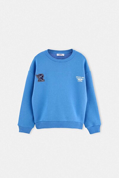 TRENDYOLKIDS Blue Knitted Sweatshirt Tkdaw27Sw00088