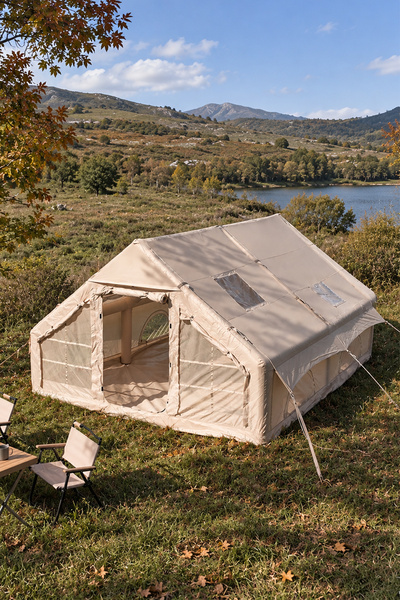 Onetick 12 Kişilik 4 Mevsim Şişme Kamp Çadırı 300x400 12 M2 Yükseklik 210 Cm ...