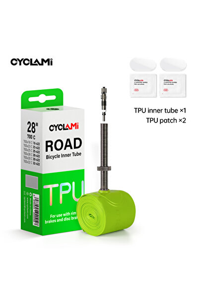 Choice 28-32C 1pcs FV60mm CYCLAMI Ultralight TPU Bike Inner Tube Metal Nozzle...