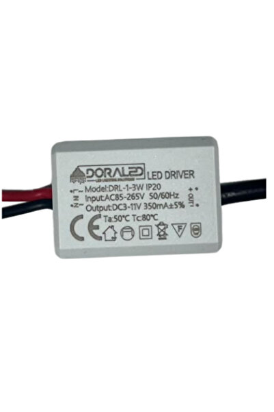 DORA LED 1-3X1W 350Ma 3-12V Power Led Driver IP20 Power Led Sürücü