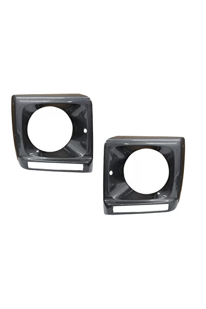 tuningset Carcase Faruri Fibră de Carbon compatibil cu Mercedes Clasa G W463 ...