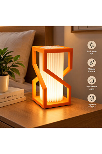DECORAMİS Liva Dekoratif Gece Lambası - Gece Lambası- Dekoratif Lamba - RGB K...