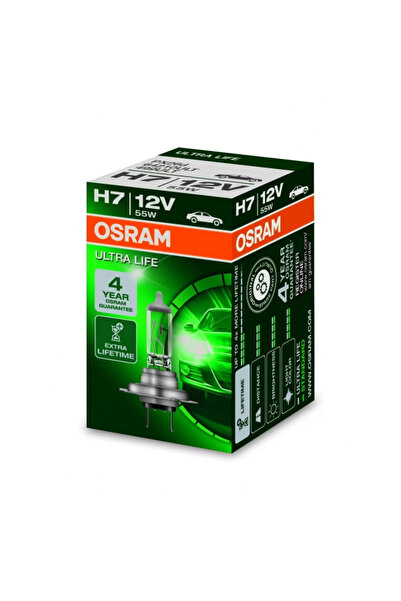 tuningset Lanternă frontală cu halogen OSRAM ULTRA LIFE H7 64210ULT 12V cutie...