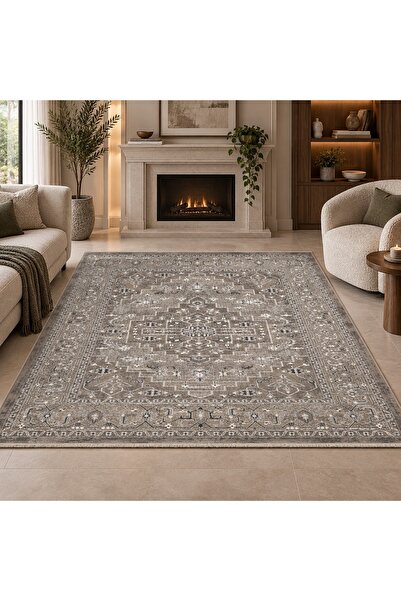 Al Kaffary Carpet القفاري سجاد لازارا تركي بتصميم عصري وخامة متينة، مناسب لغر...