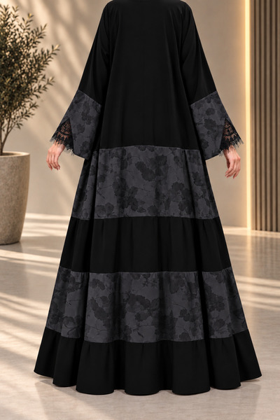 Rawasin Soft Abaya with Taffeta Layers