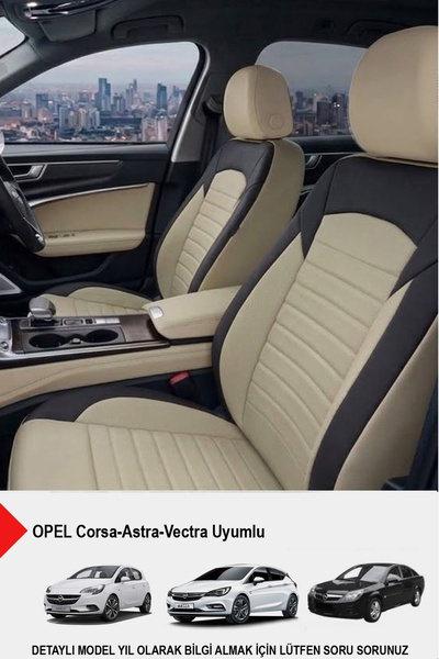 GM-DESIGN Mocha Taytüyü Oto Koltuk Kılıfı (OPEL Corsa-Astra-Vectra Uyumlu)