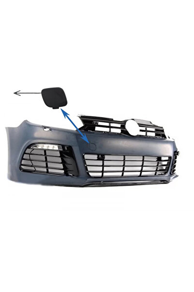 tuningset Capac cârlig remorcare bara față compatibil cu VW Golf VI 6 2008-20...